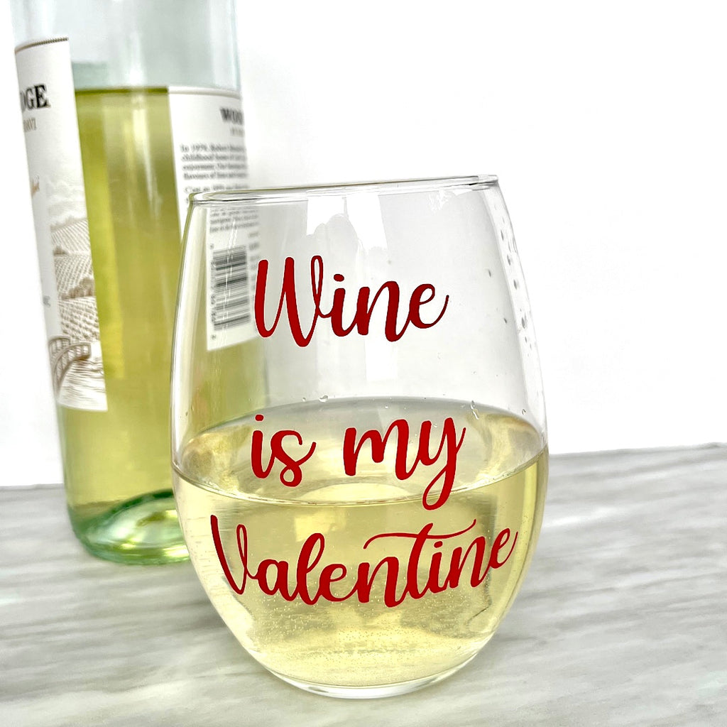 Wine Down and Read a Good Book- 15oz Stemless Wine Glass – Fly